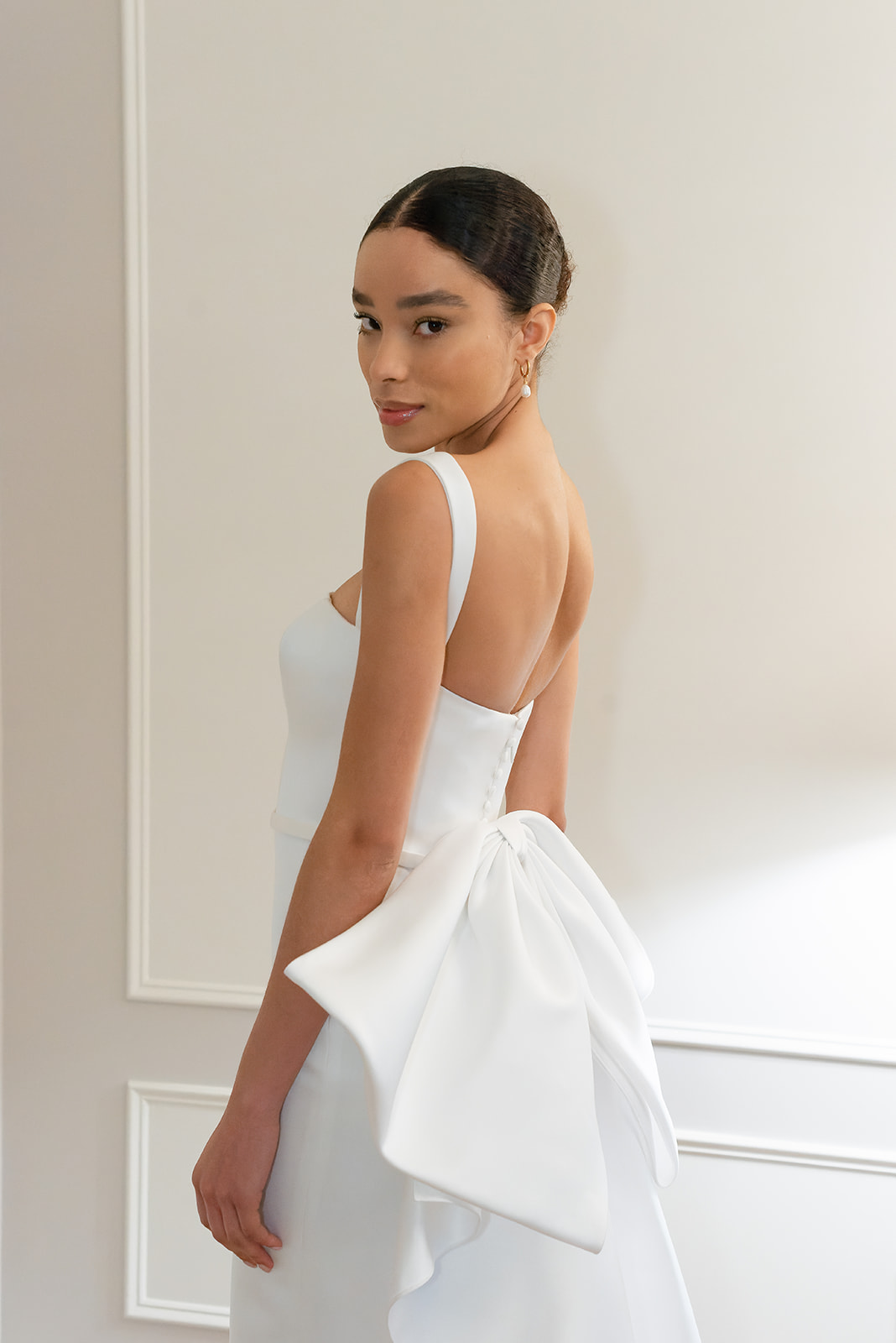 Luxury bridal dress designer Amsale at NYBFW photographed by annalundren.co, wedding dress Anderson