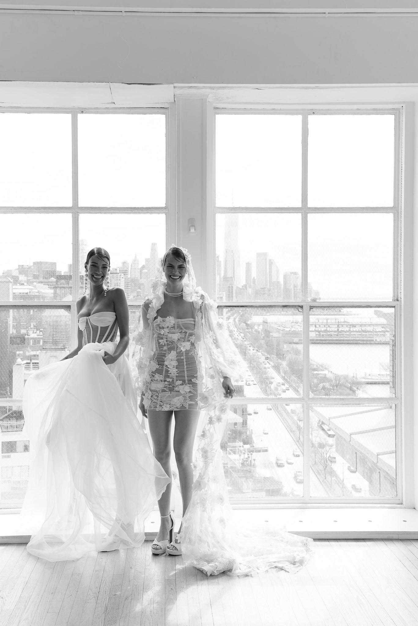 Wedding dress designer Bronx and Banco at NYBFW photographed by annalundren.co at The Penthouse