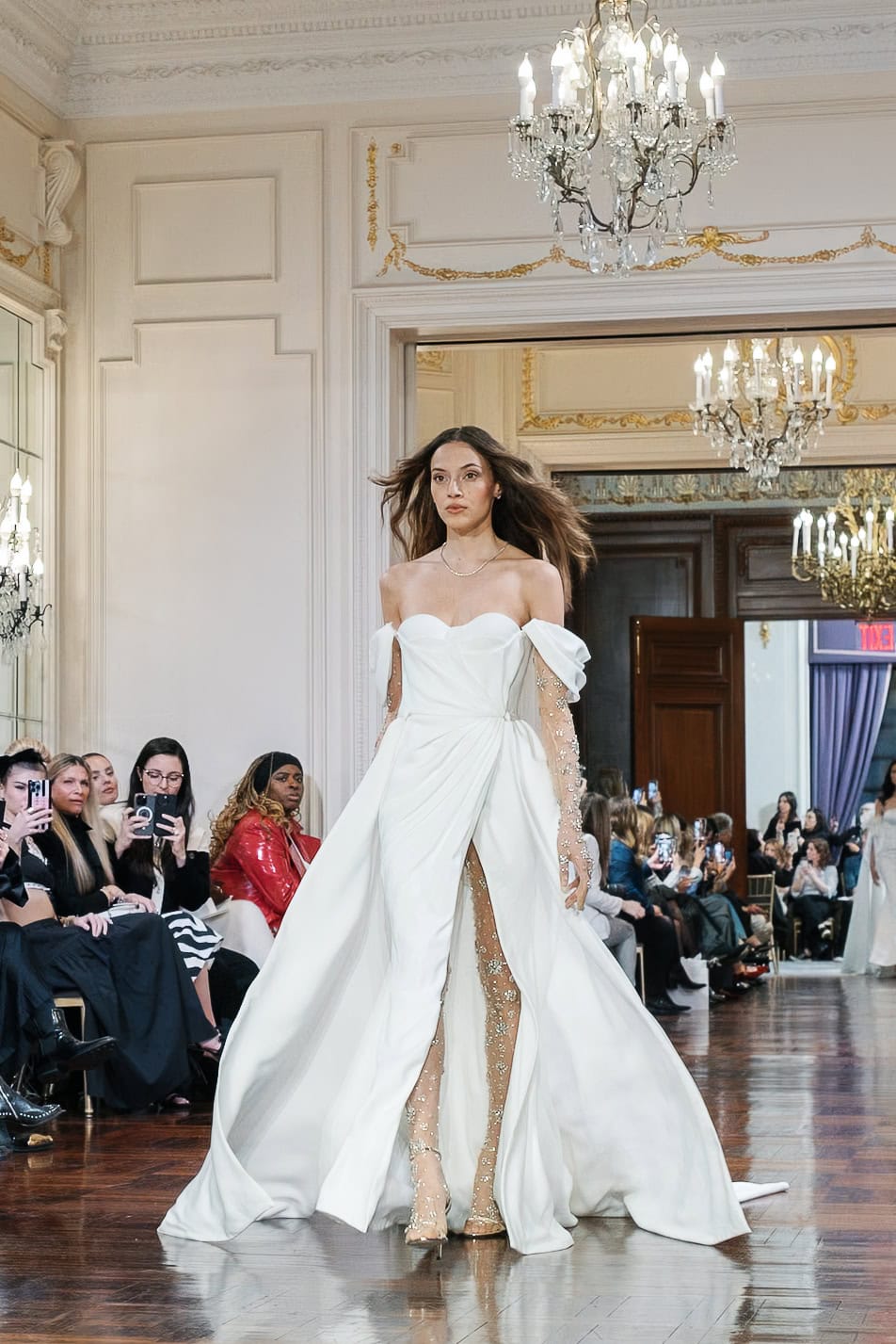 Couture wedding dress designer Idan Cohen at NYBFW photographed by annalundren.co, wedding dress Ella