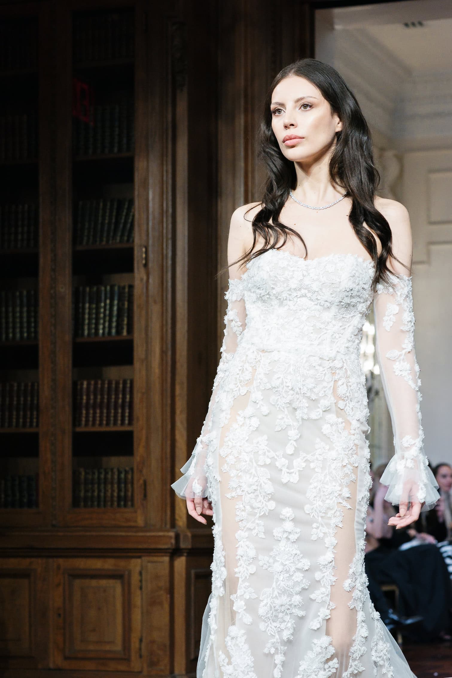 Couture wedding dress designer Idan Cohen at NYBFW photographed by annalundren.co, wedding dress Maria