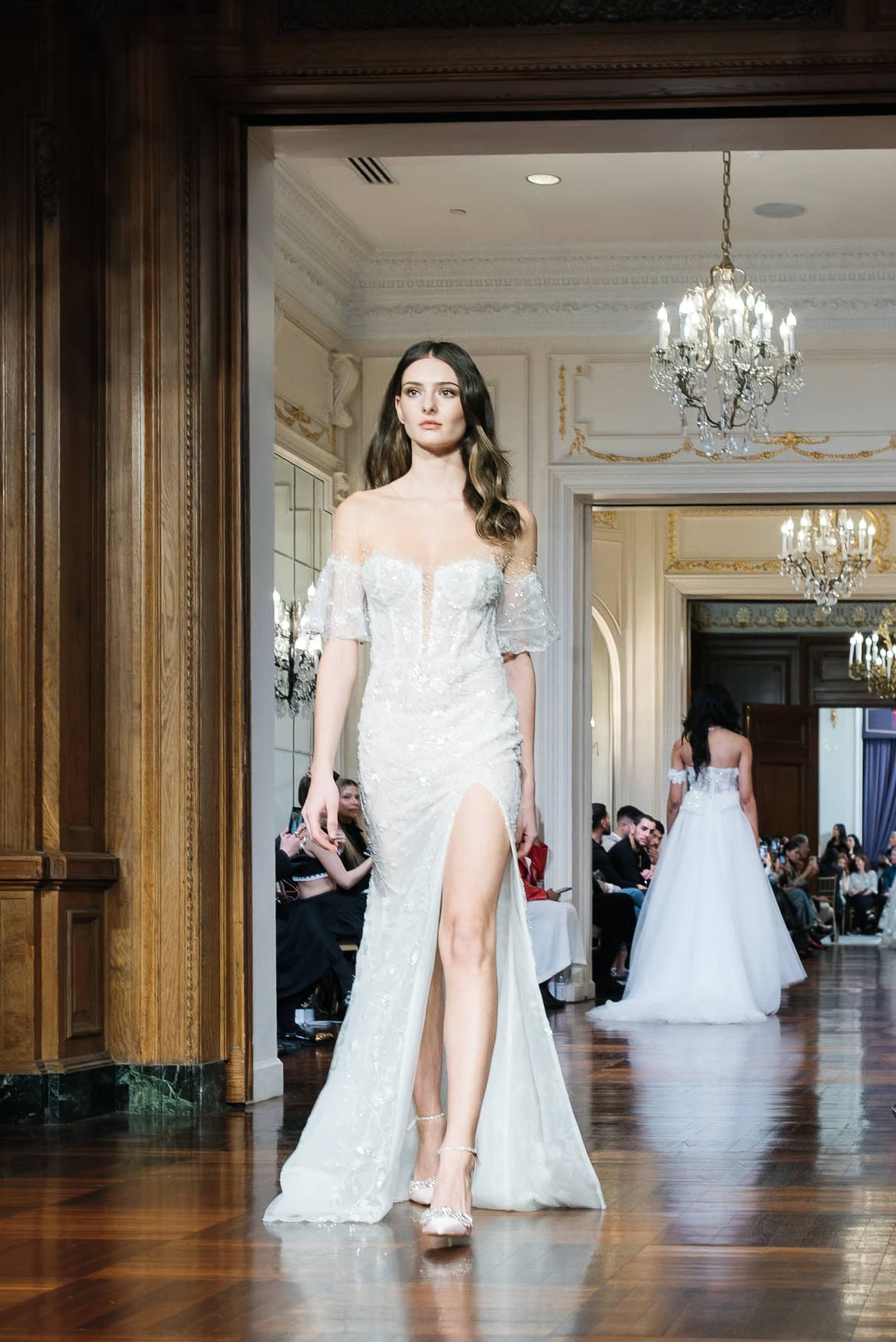 Couture wedding dress designer Idan Cohen at NYBFW photographed by annalundren.co, wedding dress Adele