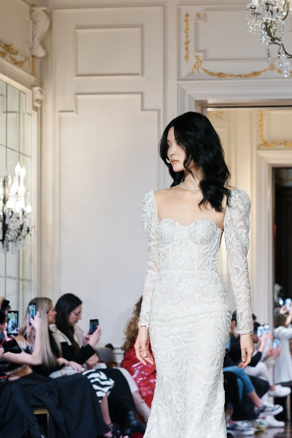 Couture wedding dress designer Idan Cohen at NYBFW photographed by annalundren.co, wedding dress Amilia