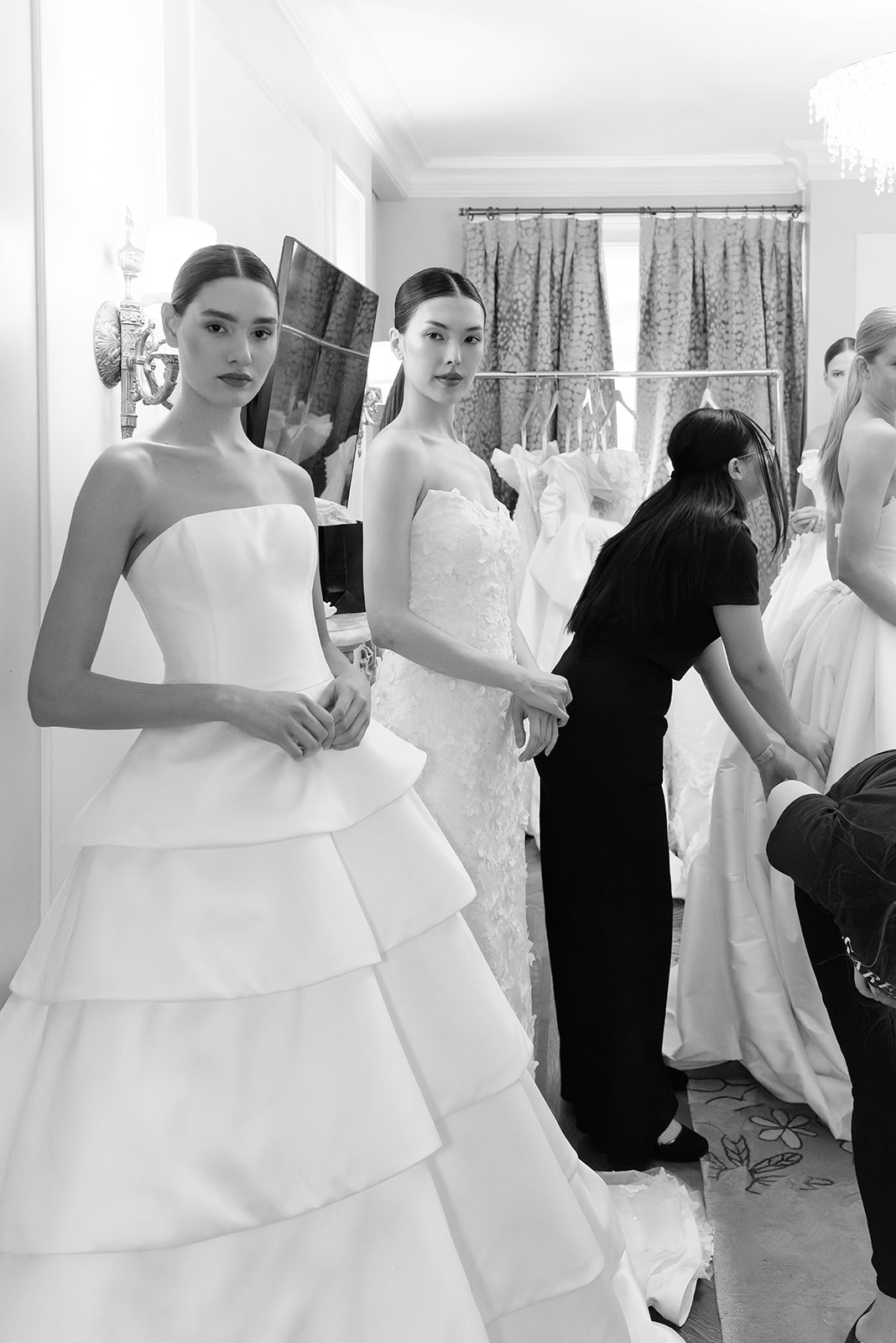 Wedding dress designer Sareh Nouri at NYBFW photographed by annalundren.co backstage at The Plaza