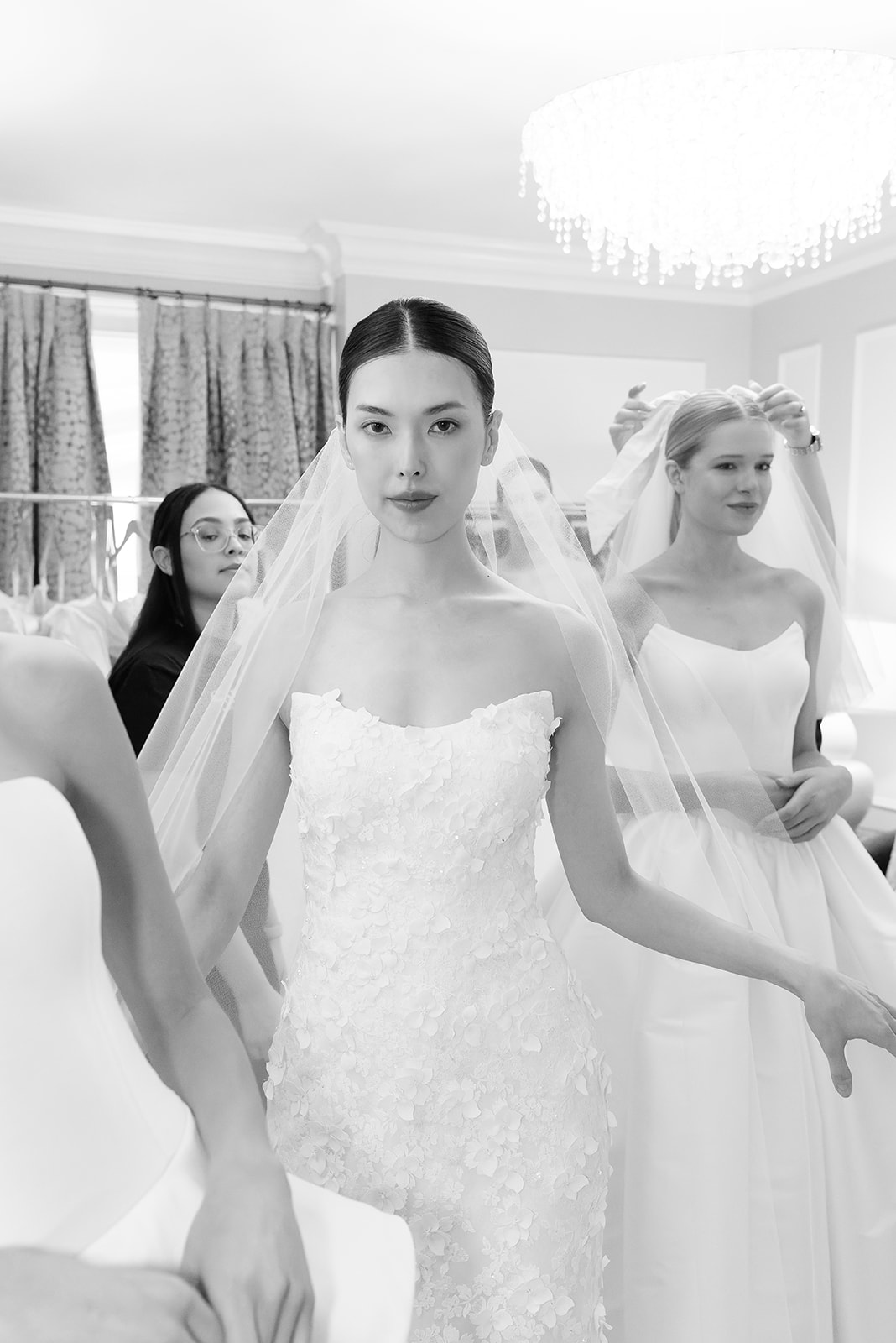 Wedding dress designer Sareh Nouri at NYBFW photographed backstage by annalundren.co at The Plaza
