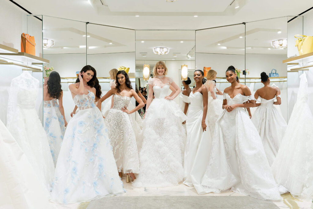 Nardos bridal collection at NYBFW photographed by annalundren.co in New York