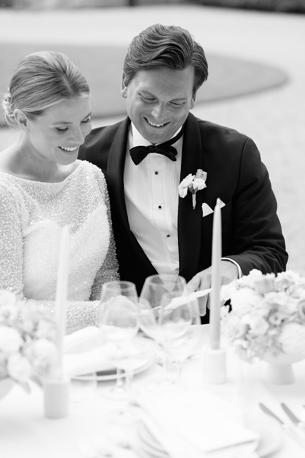 Rosersbergs Castle Hotel wedding inspiration couple at wedding dinner, photographed by annalundgren.co