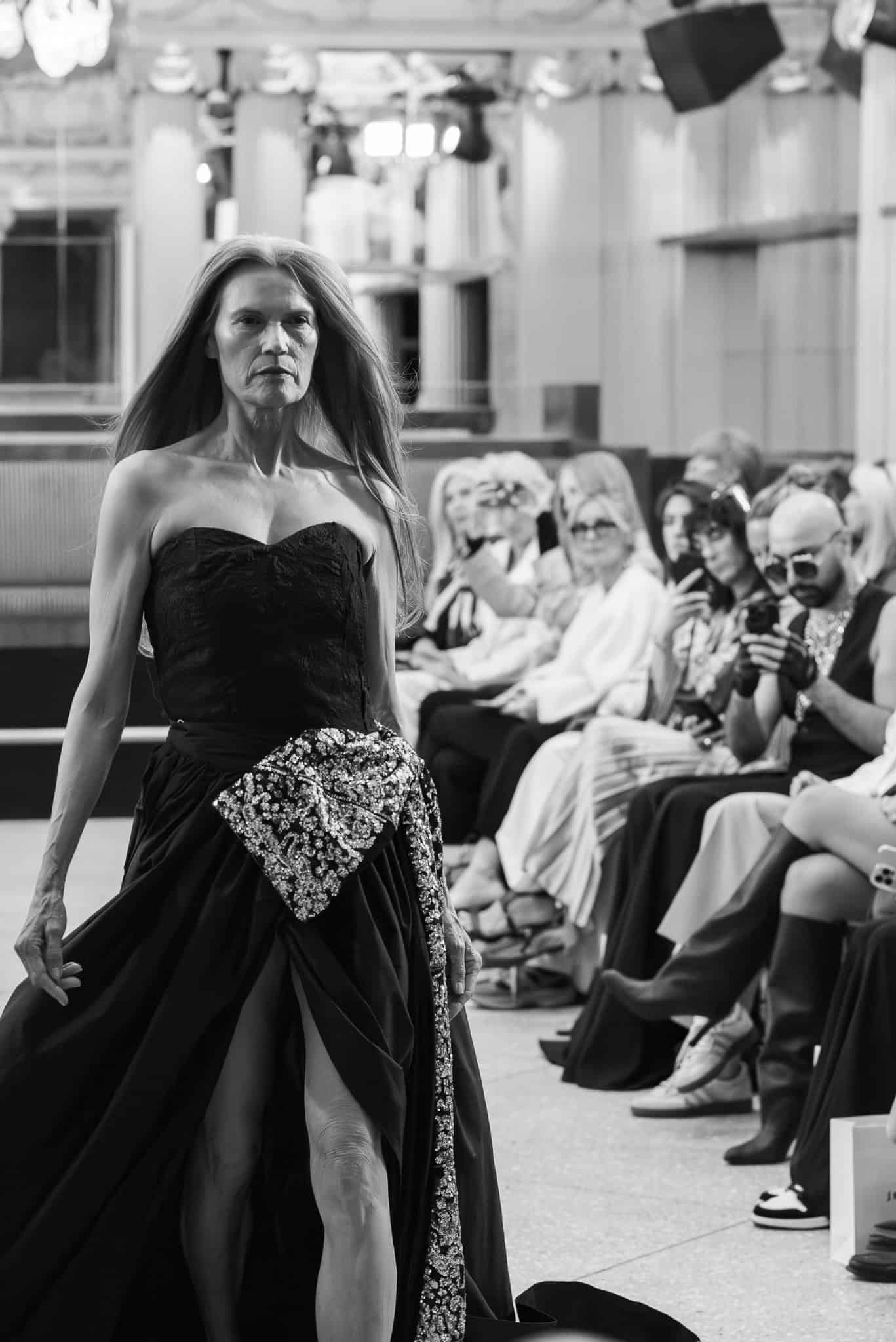 Jennifer Blom at STHLMFW, photographed by annalundgren.co, fashion show at Café Opera 