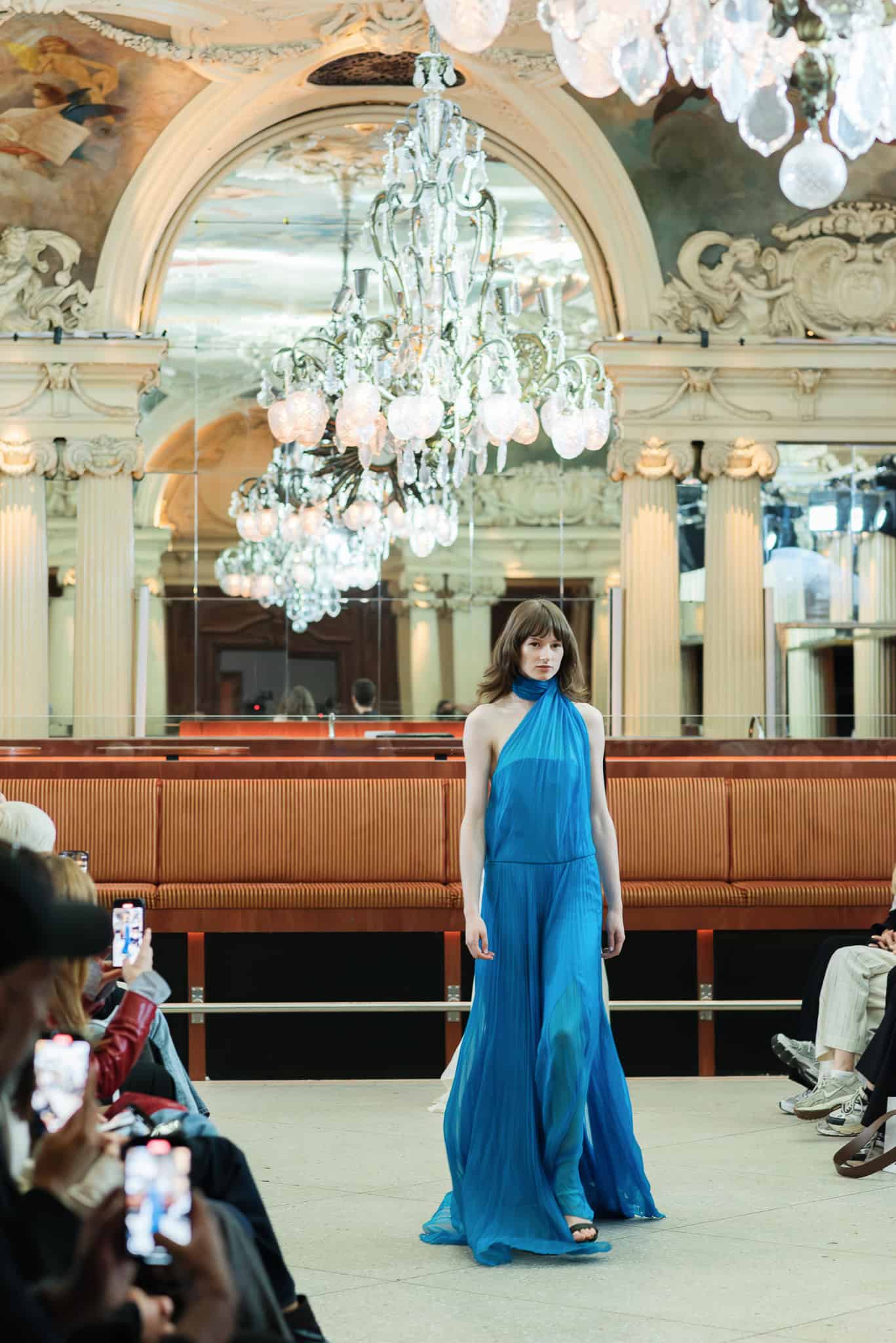 Jennifer Blom at STHLMFW, photographed by annalundgren.co, dress Taylor Bird 