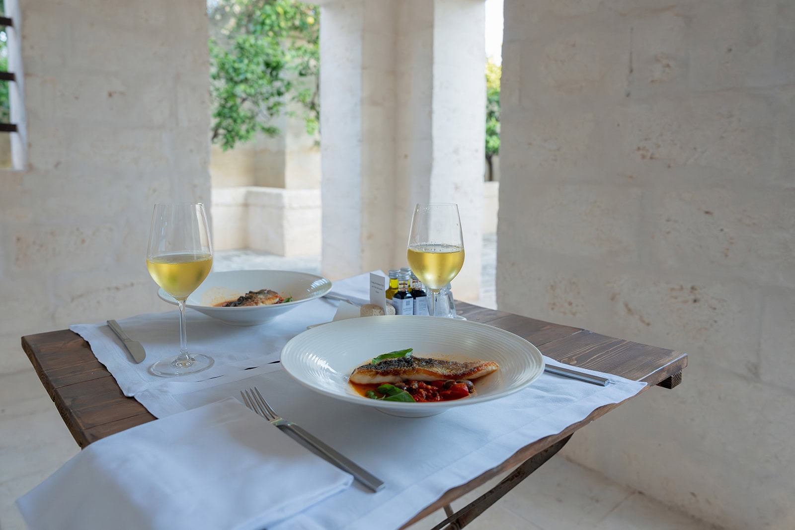 Inside villa at Borgo Egnazia roomservice