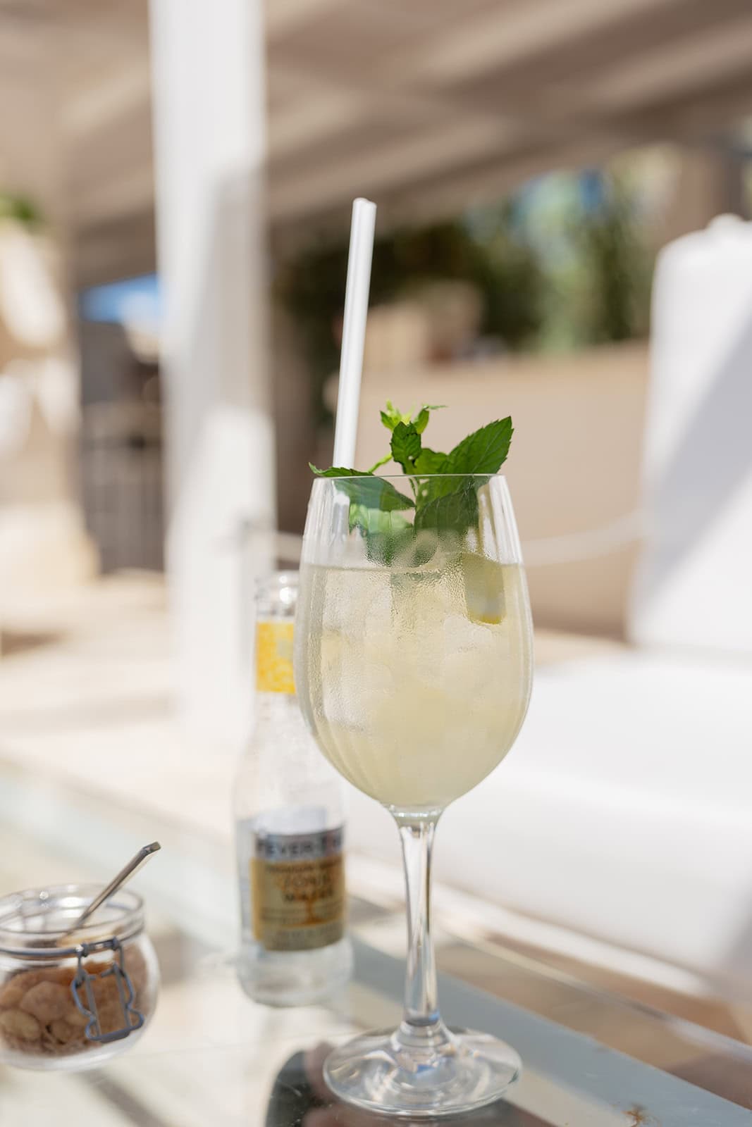 A drink at the pool bar at Borgo Egnazia