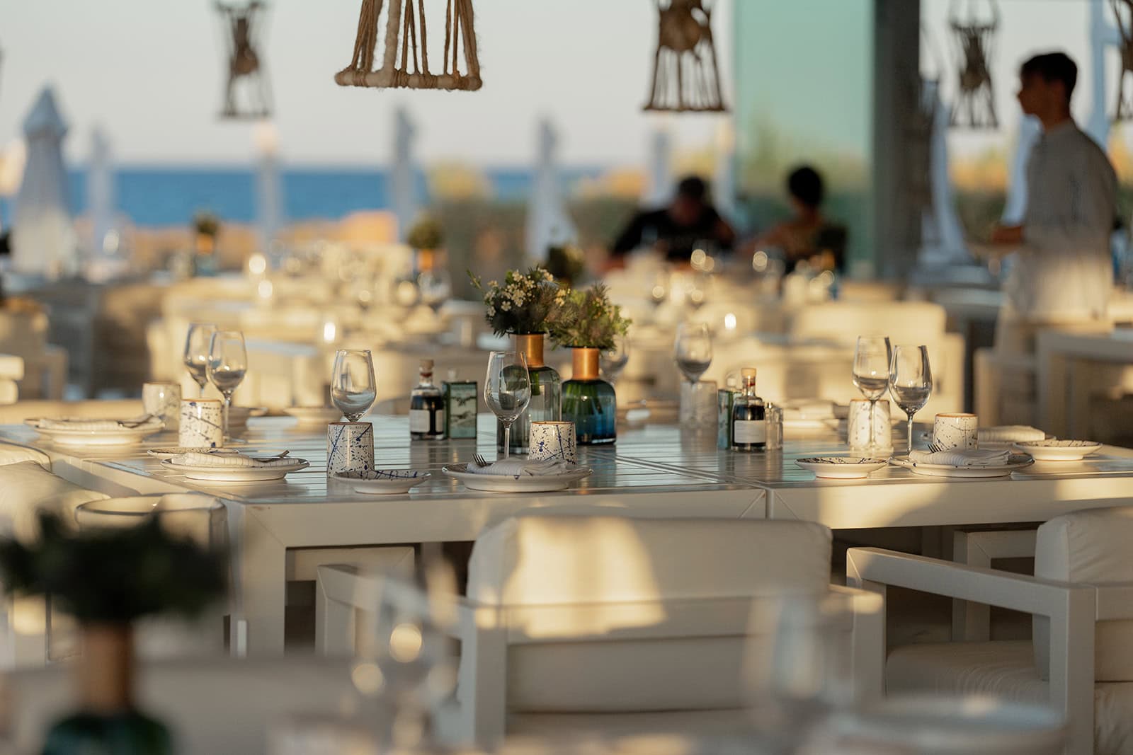 The beach club Cala Masciola at Borgo Egnazia