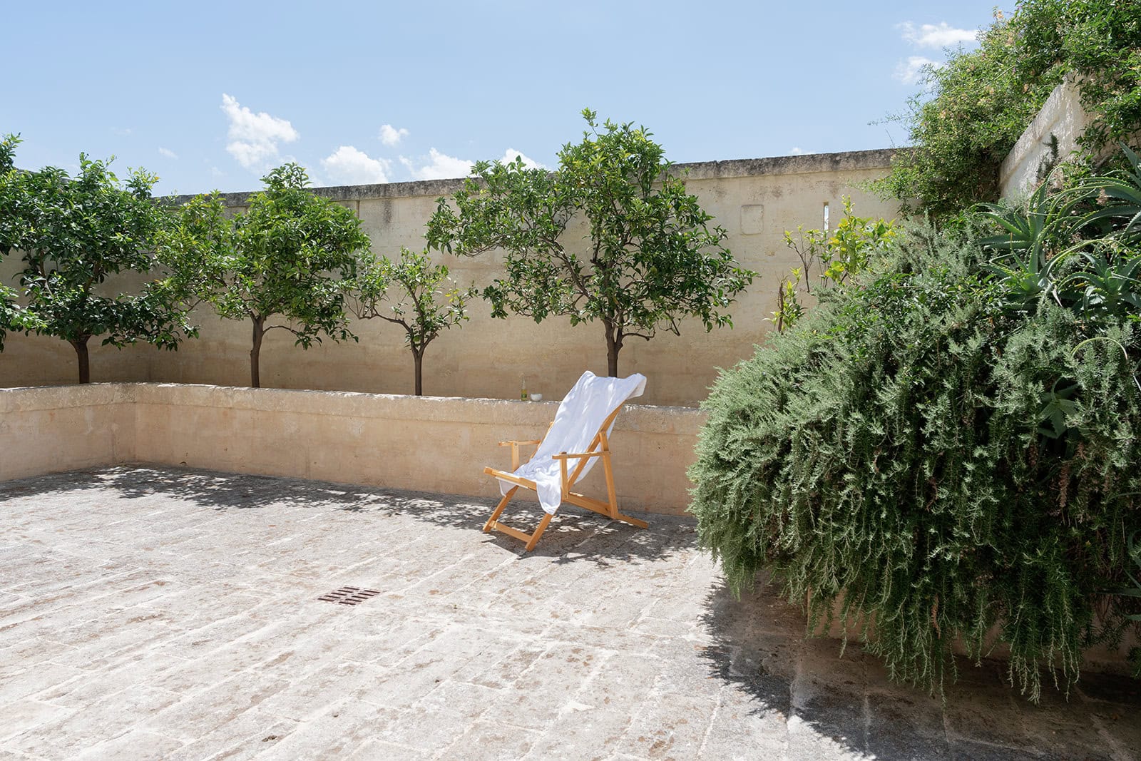 The court yard at a villa at Borgo Egnazia