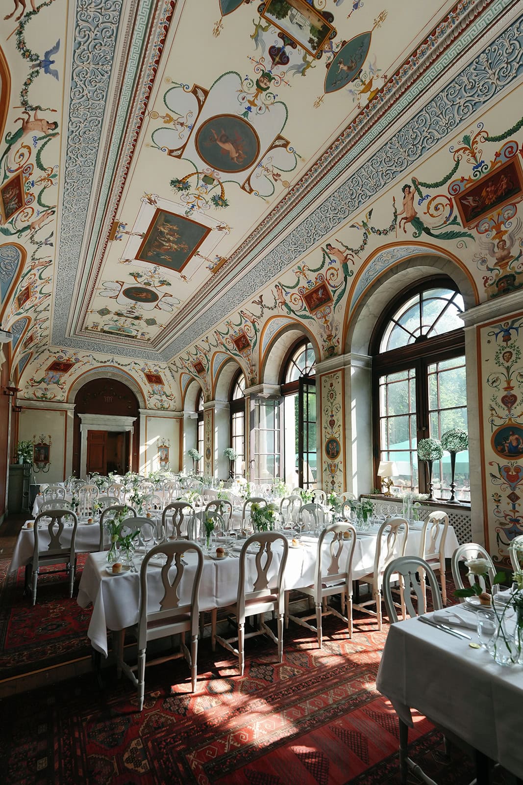 Wedding dinner at Rånäs Castle in Stockholm